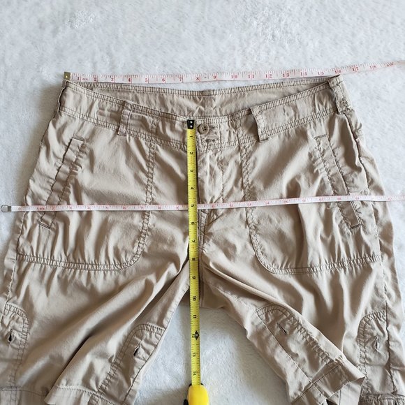 KOPPEN Slash Pocket Walking/Hiking Womens Rolltab Outdoor Tan Shorts SZ 8 - Picture 13 of 16